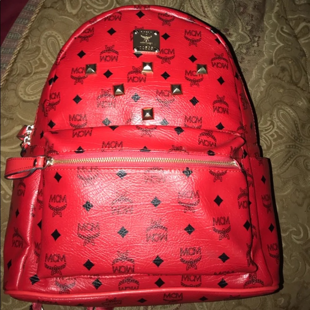 Mcm Backpack ( RED )